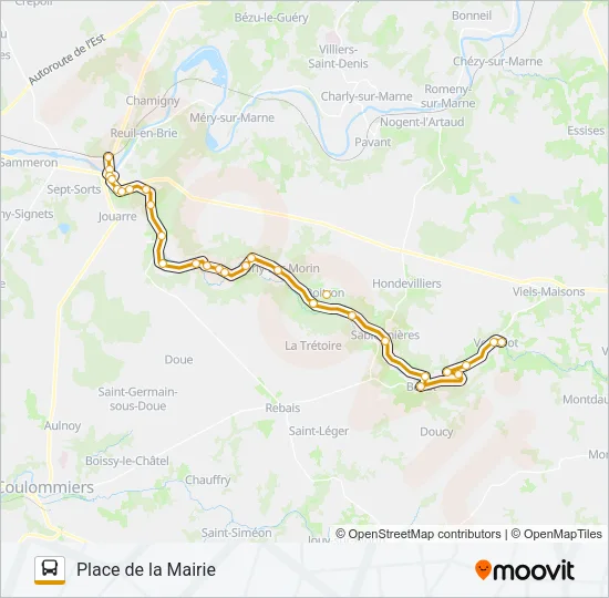 34 (2404) Bus Line Map