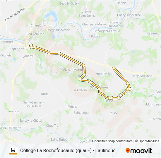 34S1-2483 Bus Line Map