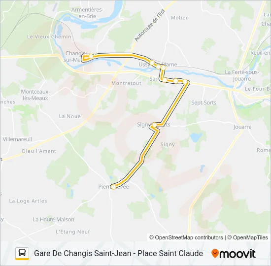 35 (2422) Bus Line Map