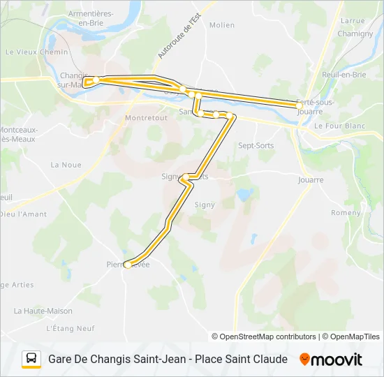 35 (2422) Bus Line Map
