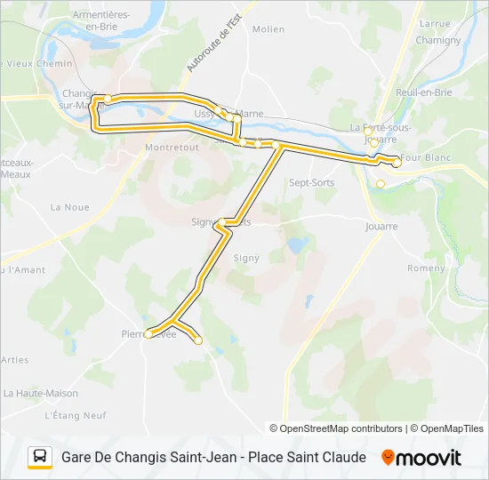 35 (2422) Bus Line Map