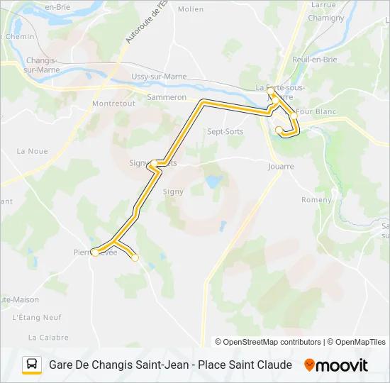 35 (2422) Bus Line Map