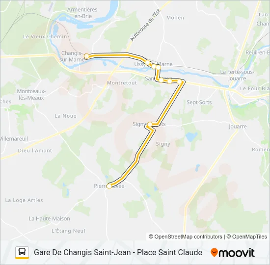 35 (2422) Bus Line Map