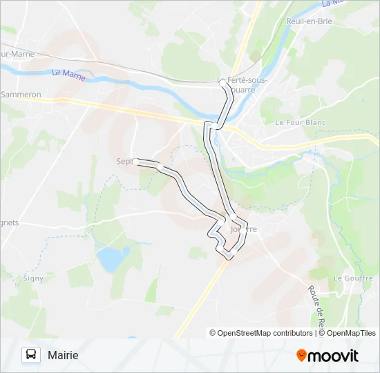 40 (2424) Bus Line Map