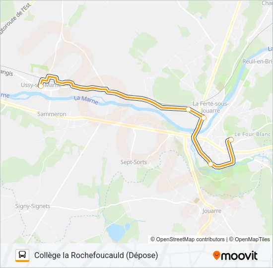 56S(2492) Bus Line Map