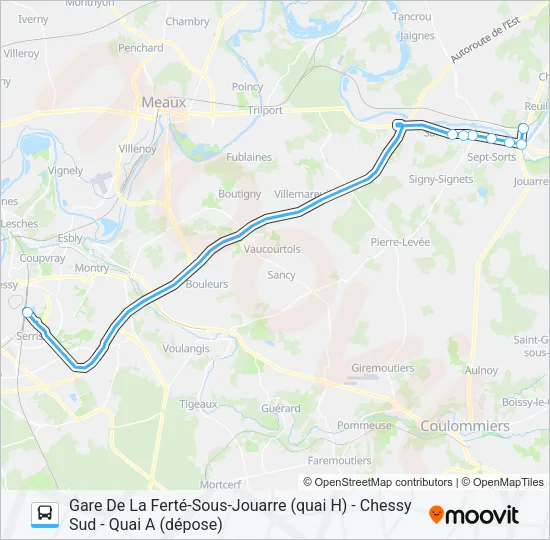62E(7712) Bus Line Map
