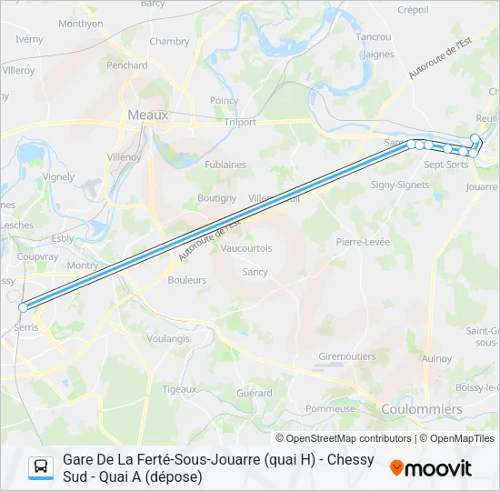 62E(7712) Bus Line Map