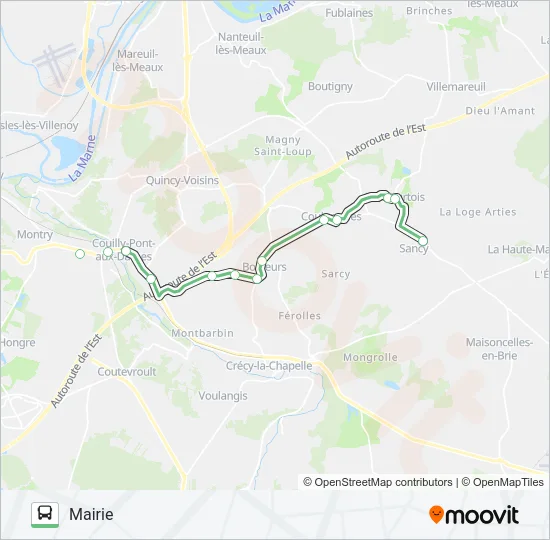 70 (2474) Bus Line Map