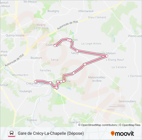 71 (2475) Bus Line Map
