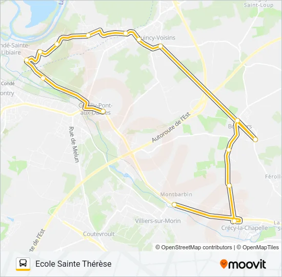 73 (2476) Bus Line Map