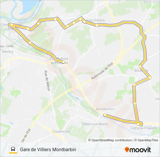 73 (2476) Bus Line Map