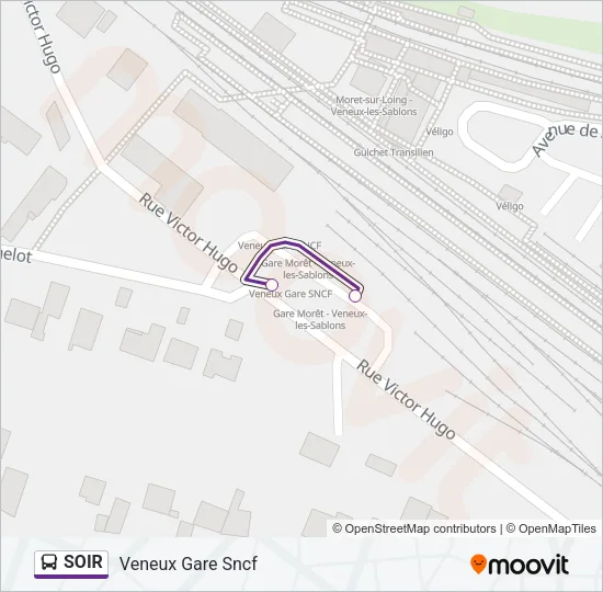 SOIR Bus Line Map