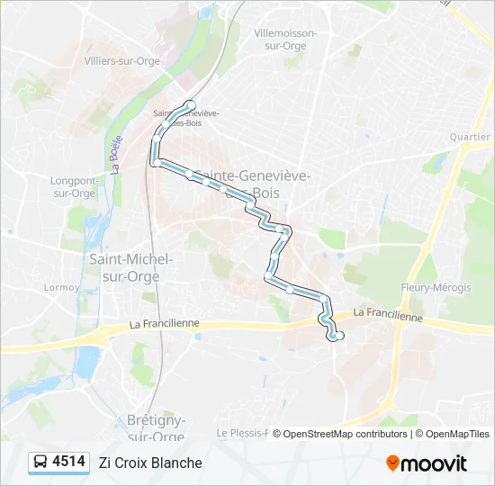 4514 Bus Line Map