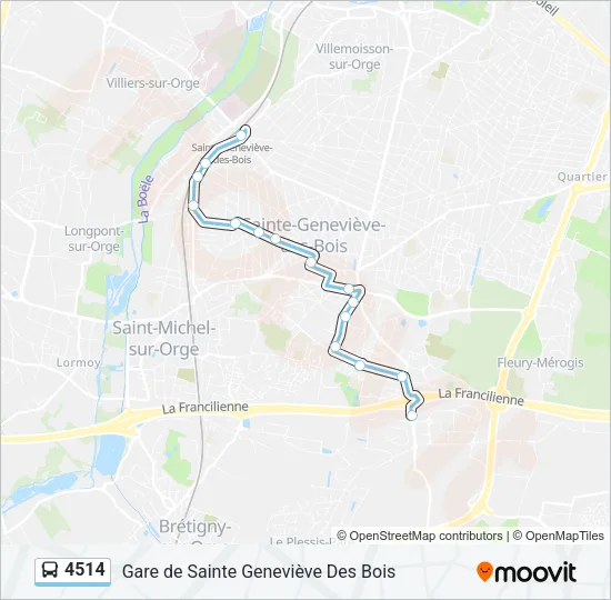 4514 Bus Line Map