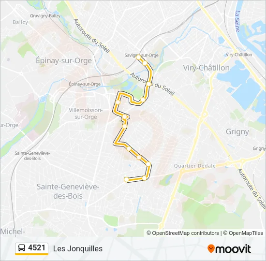 4521 Bus Line Map