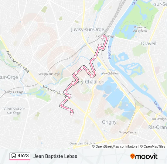 4523 Bus Line Map