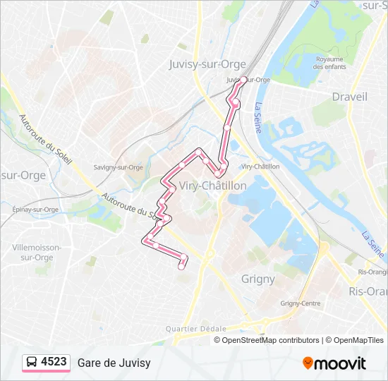 4523 Bus Line Map
