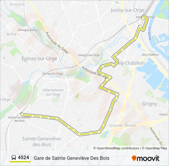 4524 Bus Line Map