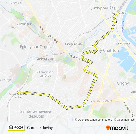 4524 Bus Line Map