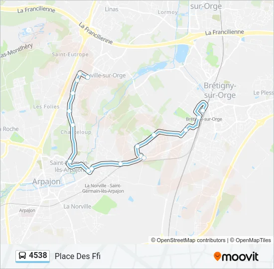 4538 Bus Line Map