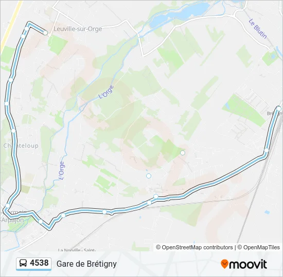 4538 Bus Line Map