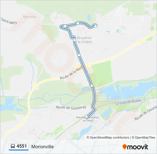 4551 Bus Line Map
