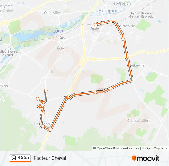 4555 Bus Line Map