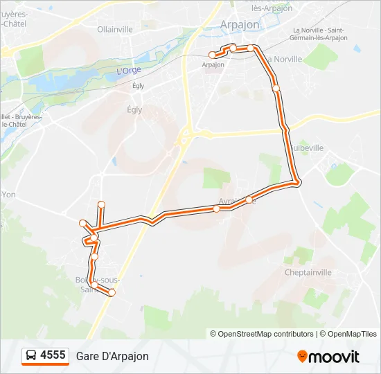 4555 Bus Line Map
