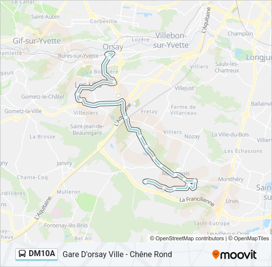DM10A Bus Line Map