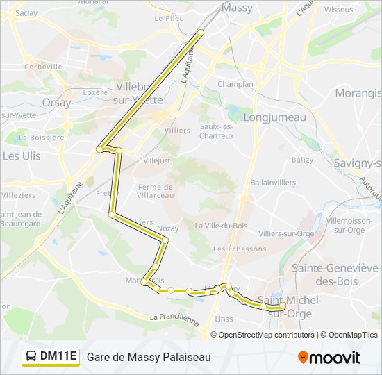 DM11E Bus Line Map