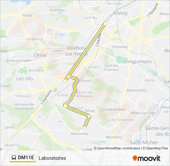 DM11E Bus Line Map
