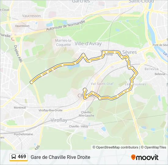 469 Bus Line Map