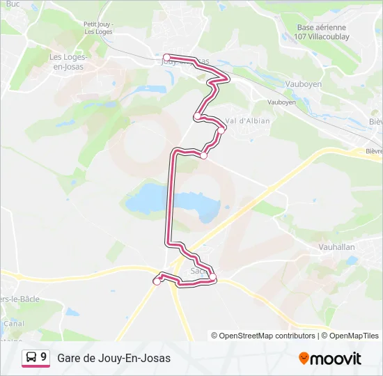 9 Bus Line Map