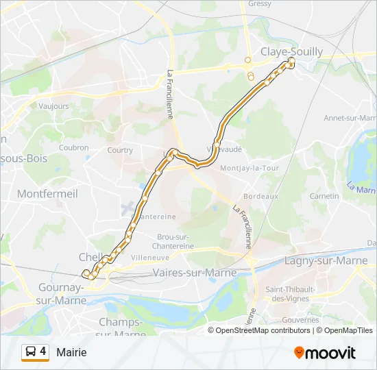 4 Bus Line Map