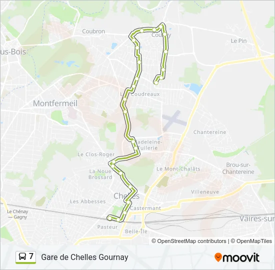 7 Bus Line Map