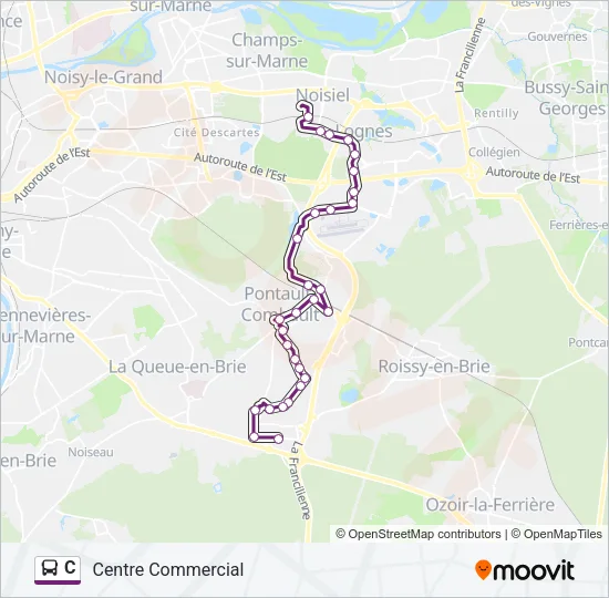 C Bus Line Map