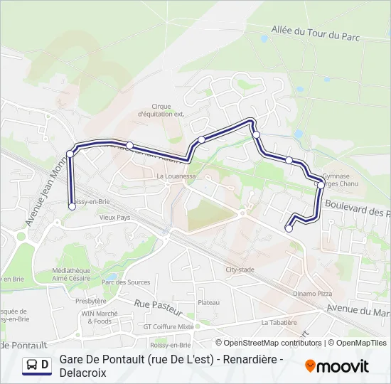 D Bus Line Map
