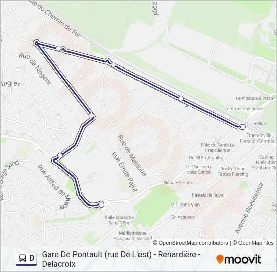D Bus Line Map