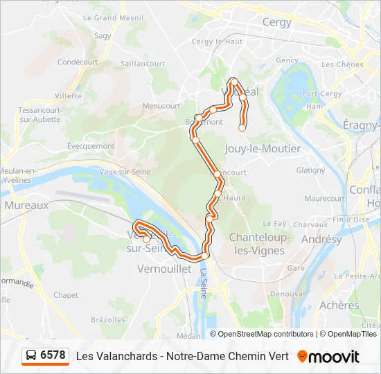 6578 Route: Schedules, Stops & Maps - Les Valanchards (Updated)