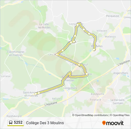 5252 Bus Line Map