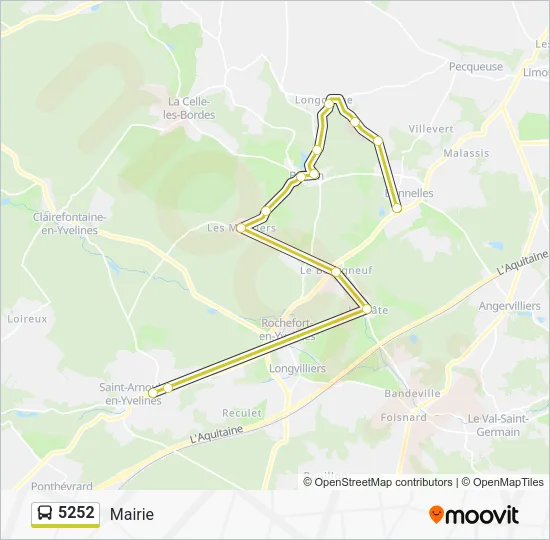 5252 Bus Line Map