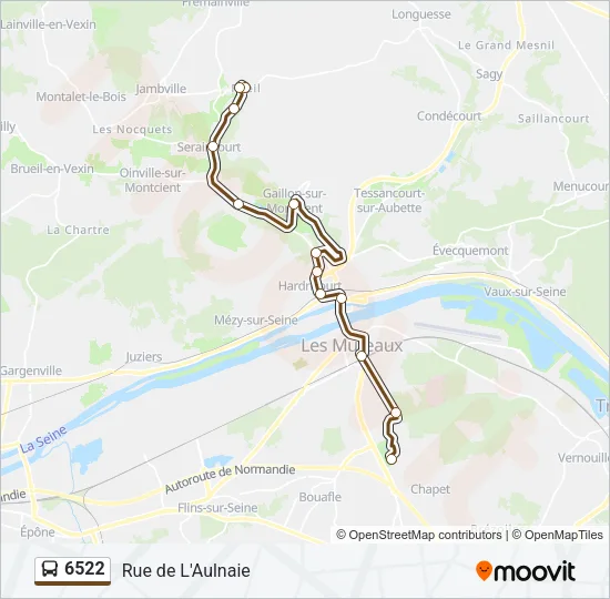 6522 Bus Line Map