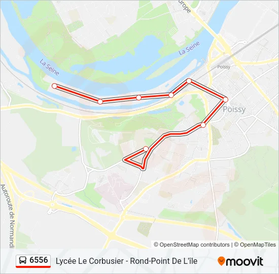 6556 Bus Line Map