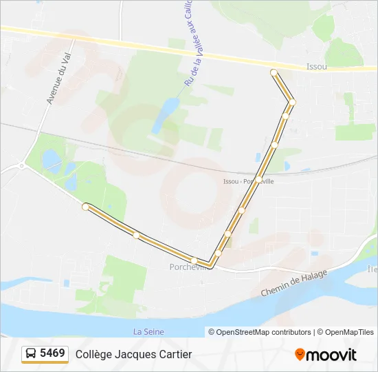 5469 Bus Line Map