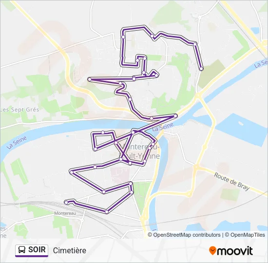 SOIR Bus Line Map