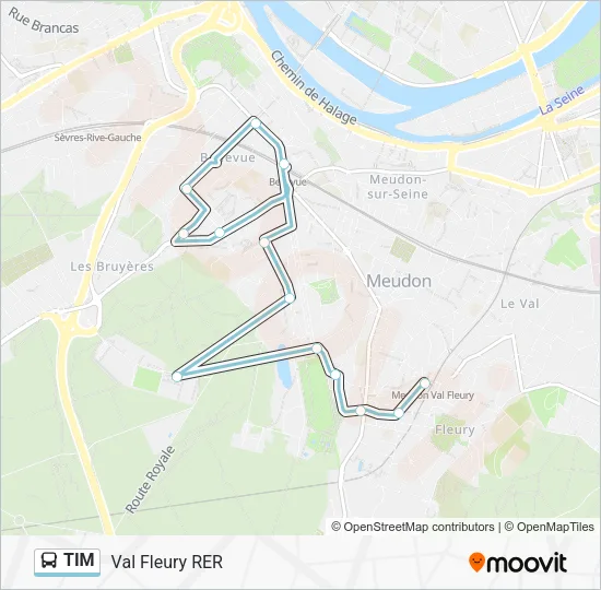 TIM Bus Line Map