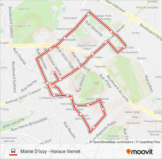 TUVIM CV Bus Line Map