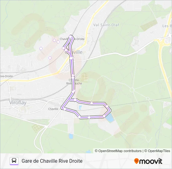 CHAVILBUS Bus Line Map