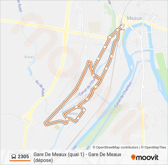 2305 Bus Line Map