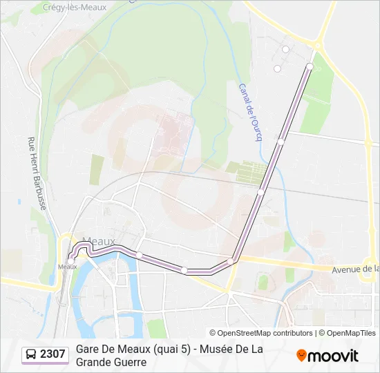 2307 Bus Line Map